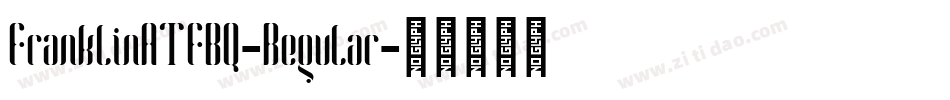 FranklinATFBQ-Regular字体转换