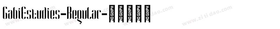 GabiEstudies-Regular字体转换