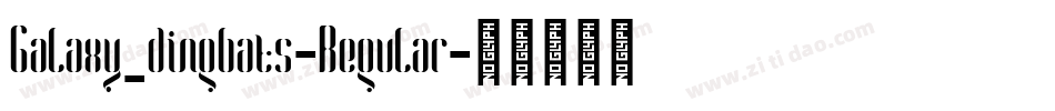 Galaxy_dingbats-Regular字体转换