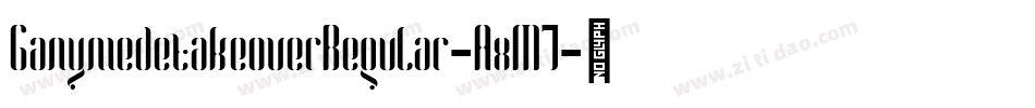 GanymedetakeoverRegular-AxM7字体转换