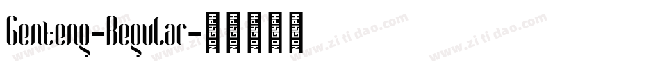 Genteng-Regular字体转换