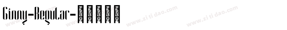 Ginny-Regular字体转换