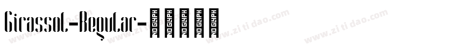 Girassol-Regular字体转换