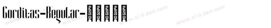 Gorditas-Regular字体转换