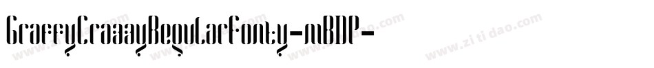 GraffyCrazzyRegularFonty-mBDP字体转换