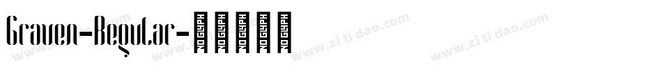 Graven-Regular字体转换