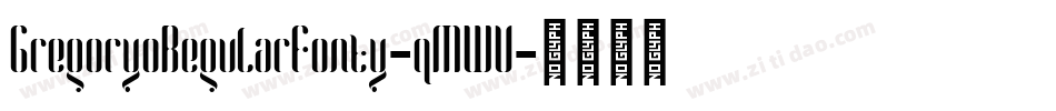 GregoryoRegularFonty-qMWV字体转换