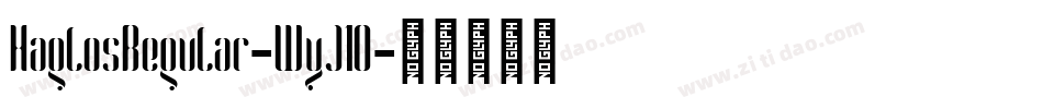 HaglosRegular-WyJ1O字体转换