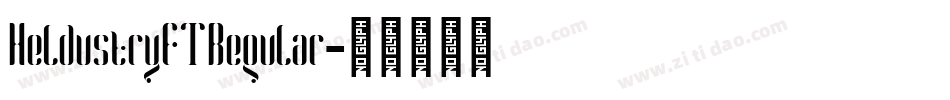 HeldustryFTRegular字体转换 HeldustryFTRegular字体转换