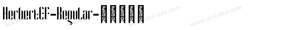HerbertEF-Regular字体转换