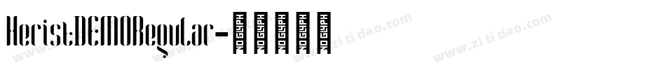 HeristDEMORegular字体转换