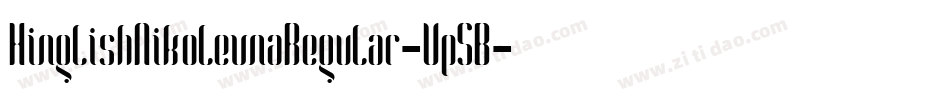 HinglishNikolevnaRegular-Vp5B字体转换