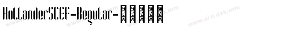 HollanderSCEF-Regular字体转换