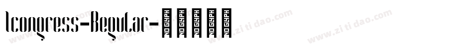 Icongress-Regular字体转换