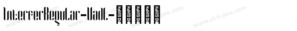 InterferRegular-Vadl字体转换
