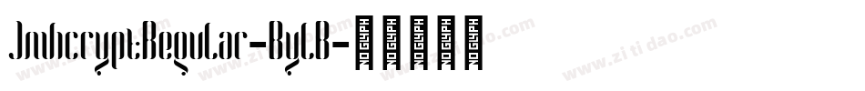 JmhcryptRegular-BylB字体转换