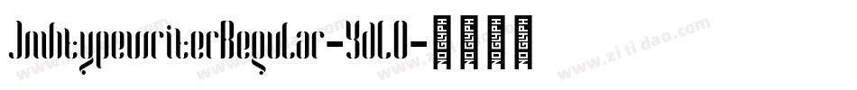 JmhtypewriterRegular-YdLO字体转换
