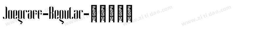 Joegraff-Regular字体转换