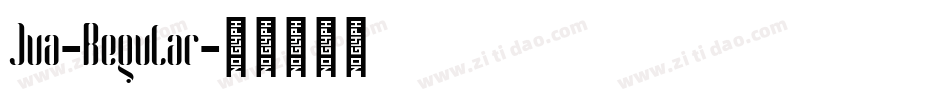 Jua-Regular字体转换