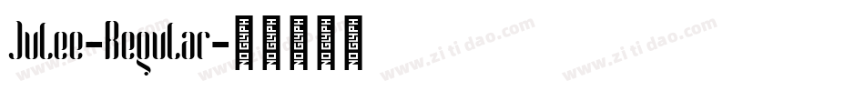 Julee-Regular字体转换