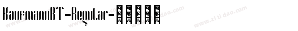 KaufmannBT-Regular字体转换