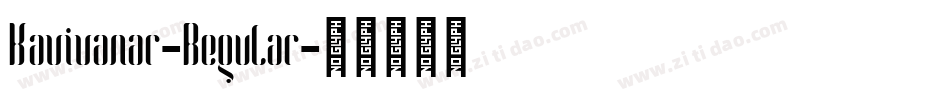 Kavivanar-Regular字体转换