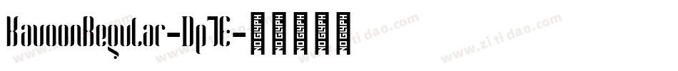 KavoonRegular-Dp7E字体转换