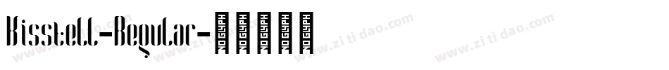Kisstell-Regular字体转换