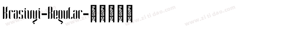 Krasivyi-Regular字体转换