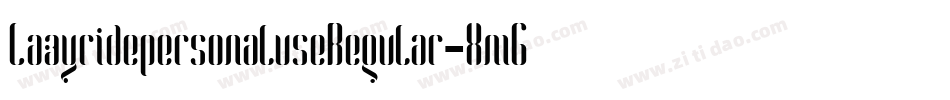 LazyridepersonaluseRegular-XmGG字体转换