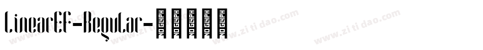 LinearEF-Regular字体转换