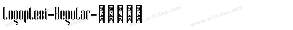 Logoplexi-Regular字体转换