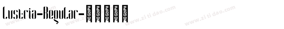 Lustria-Regular字体转换