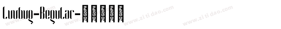 Luvbug-Regular字体转换