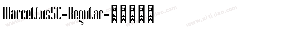 MarcellusSC-Regular字体转换