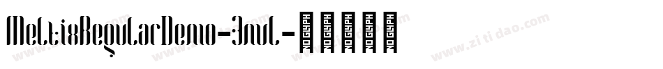 MeltixRegularDemo-3nvL字体转换