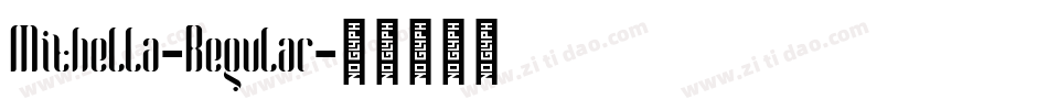 Mithella-Regular字体转换