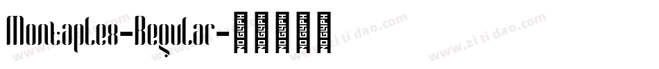 Montaplex-Regular字体转换