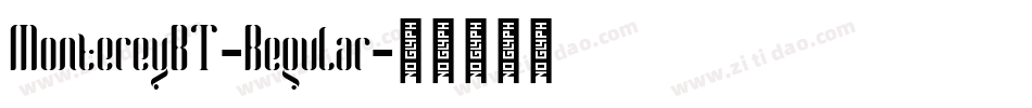 MontereyBT-Regular字体转换