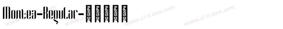 Montez-Regular字体转换