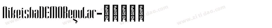 NikeishaDEMORegular字体转换