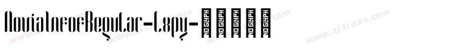 NoviaInfofRegular-Lxpy字体转换