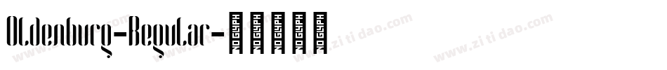 Oldenburg-Regular字体转换