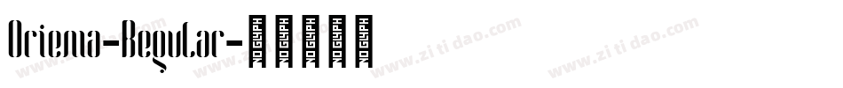 Oriema-Regular字体转换