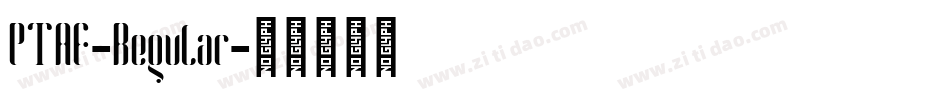 PTAF-Regular字体转换