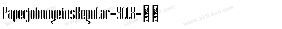 PaperjohnnyeinsRegular-Yll8字体转换