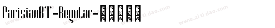 ParisianBT-Regular字体转换