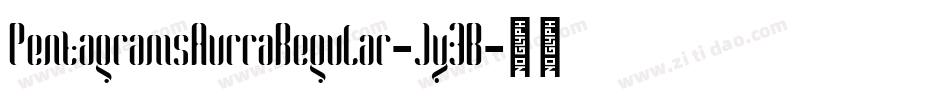 PentagramsAurraRegular-Jy3B字体转换