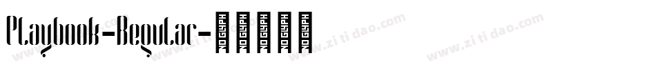 Playbook-Regular字体转换