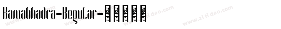 Ramabhadra-Regular字体转换